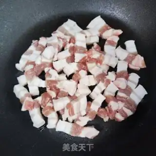 Make Meat mustard fried rice step 4