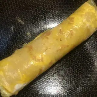 Make Bacon potato burrito step 13