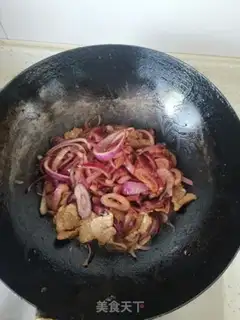 Make Onion fried meat step 6