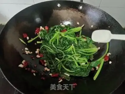 Make Scorch spinach step 7