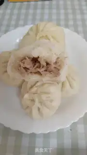 Make Pork radish and pink buns step 8