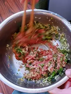 Make A lamb dumpling step 0