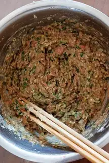 Make A lamb dumpling step 2