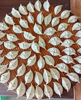 Make A lamb dumpling step 3