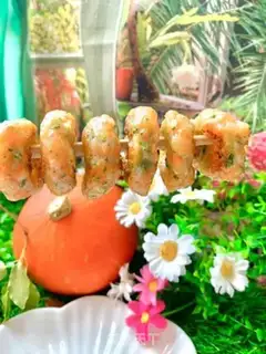 Make Vegetable shrimp rings step 7