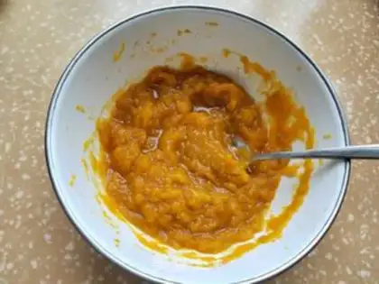 Make Pumpkin mustard tofu bag step 1