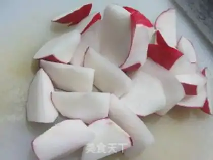 Make Red radish oxen step 1