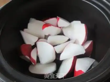 Make Red radish oxen step 2
