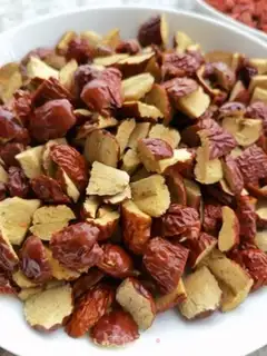 Make A red sugar rose ginger date tea step 2