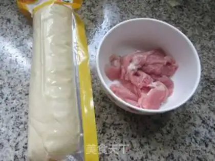 Make The meatloaf, the money, the chicken step 0