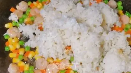 Make Shrimp rice step 6
