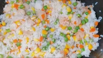 Make Shrimp rice step 7