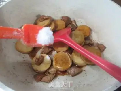 Make The meatloaf, the money, the chicken step 8