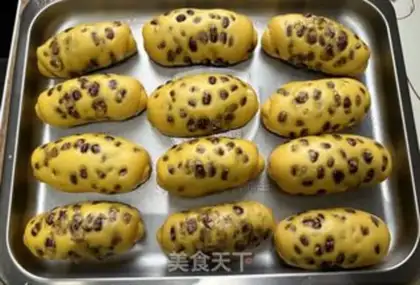 Make Pumpkin red bean roll step 16