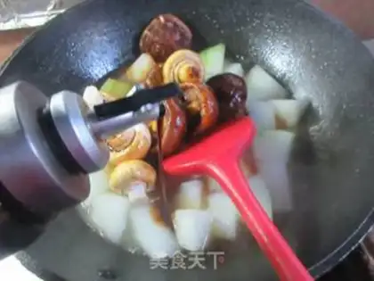 Make Twin mushrooms and melons step 3