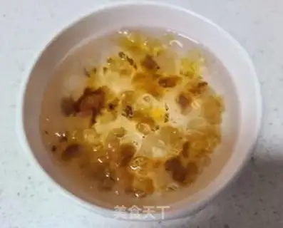 Make Peach gel balls step 1