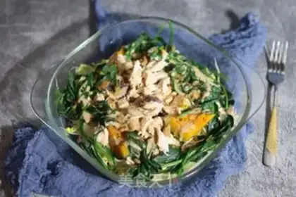 Make Chicken chest, pumpkin spinach salad step 8
