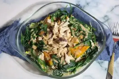 Make Chicken chest, pumpkin spinach salad step 9