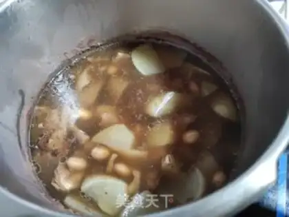 Make Pumpkin, peanut radish step 7