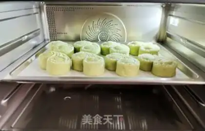 Make Coconut green tea bread step 7