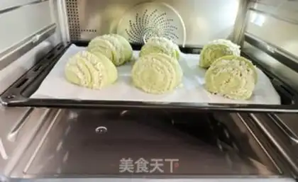 Make Coconut green tea bread step 9