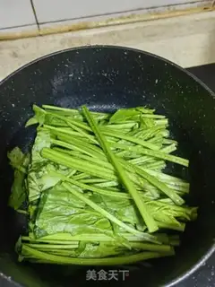 Make Water spinach step 1