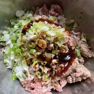 Make Celery beef dumplings step 3