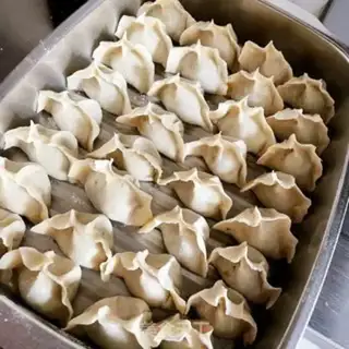 Make Celery beef dumplings step 8