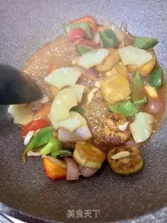 Make Gourd chicken step 9