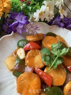 Make Gourd chicken step 10