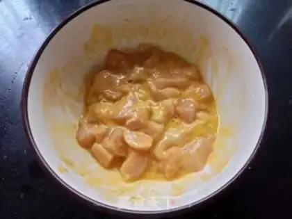 Make Five peppers of salt chicken breasts step 6