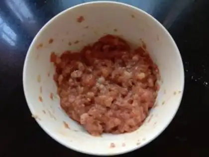Make Tofu meatloaf steamed eggs step 1