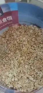 Make Lily green bean oatmeal step 1