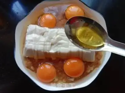 Make Tofu meatloaf steamed eggs step 6