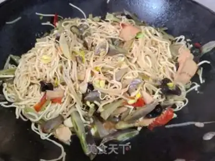 Make Plum noodles step 9