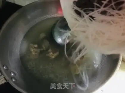 Make Duck blood fan lamb soup step 2