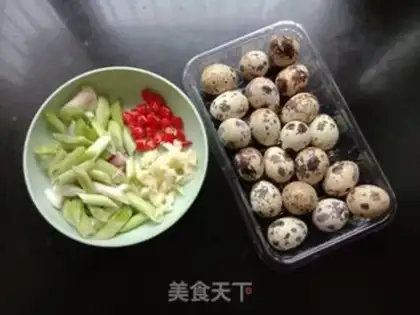 Make Garlic fried quail eggs step 0