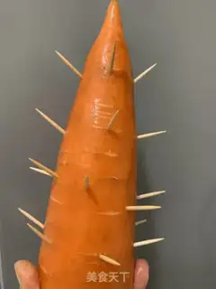 Make A vegetable Christmas tree step 3