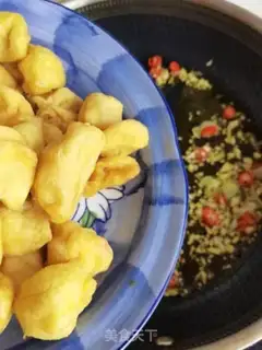 Make Garlic tofu step 1