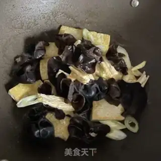 Make Tofu burn wood step 5
