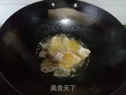 Make Five peppers of salt fish bones step 10