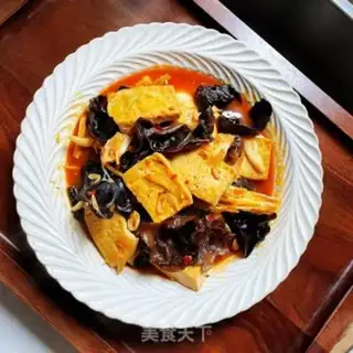 Make Tofu burn wood step 9