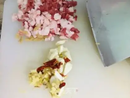 Make Suzie leaves for meat step 1