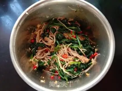 Make Golden pinocchio spinach step 6