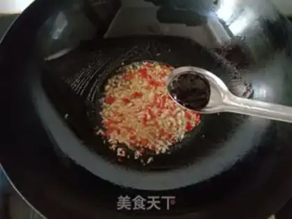 Make Garlic spinach step 4