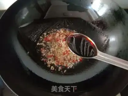 Make Garlic spinach step 5