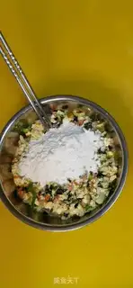 Make A tofu tofu egg cake step 3