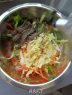 Make Cabbage with sea cucumber step 7