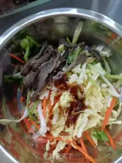 Make Cabbage with sea cucumber step 8