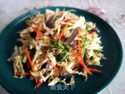 Make Cabbage with sea cucumber step 10